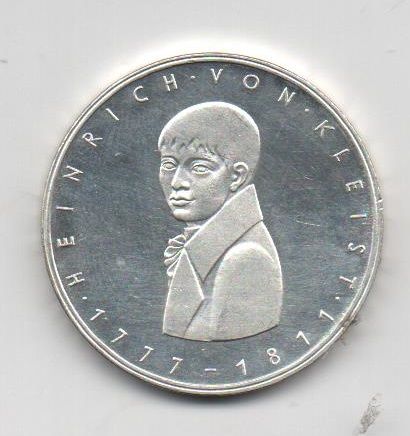 ALEMANIA DEL AÑO 1977 DE 5 MARCOS